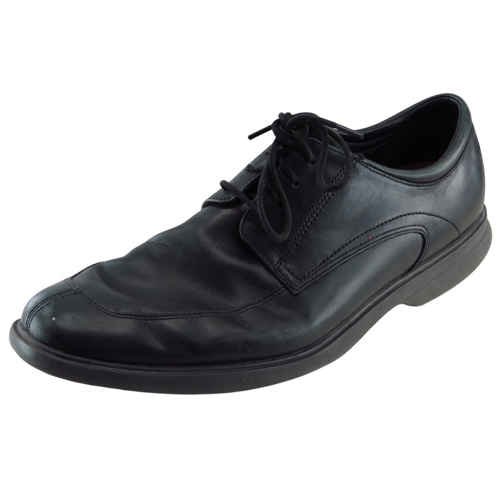 Rockport Derby Oxfords Black Leather Men Shoes Size‎ 11.5 Medium